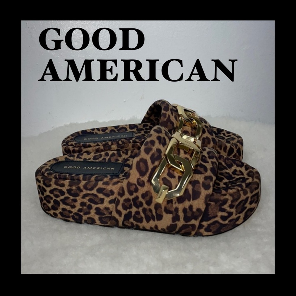 GOOD AMERICAN PLATFORM SANDALS